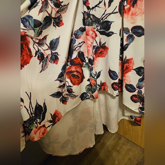 Black Collection High Low Floral Dress - Picture 4 of 6